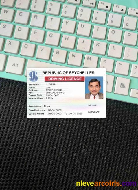 Seychelles driving license photolook